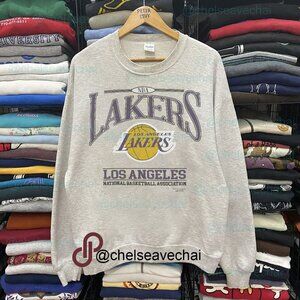 Vintage Los Angeles Lakers Basketball Sweatshirt, LA Lakers Nation Unisex Shirt